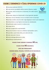 Osebe z demenco in COVID-19